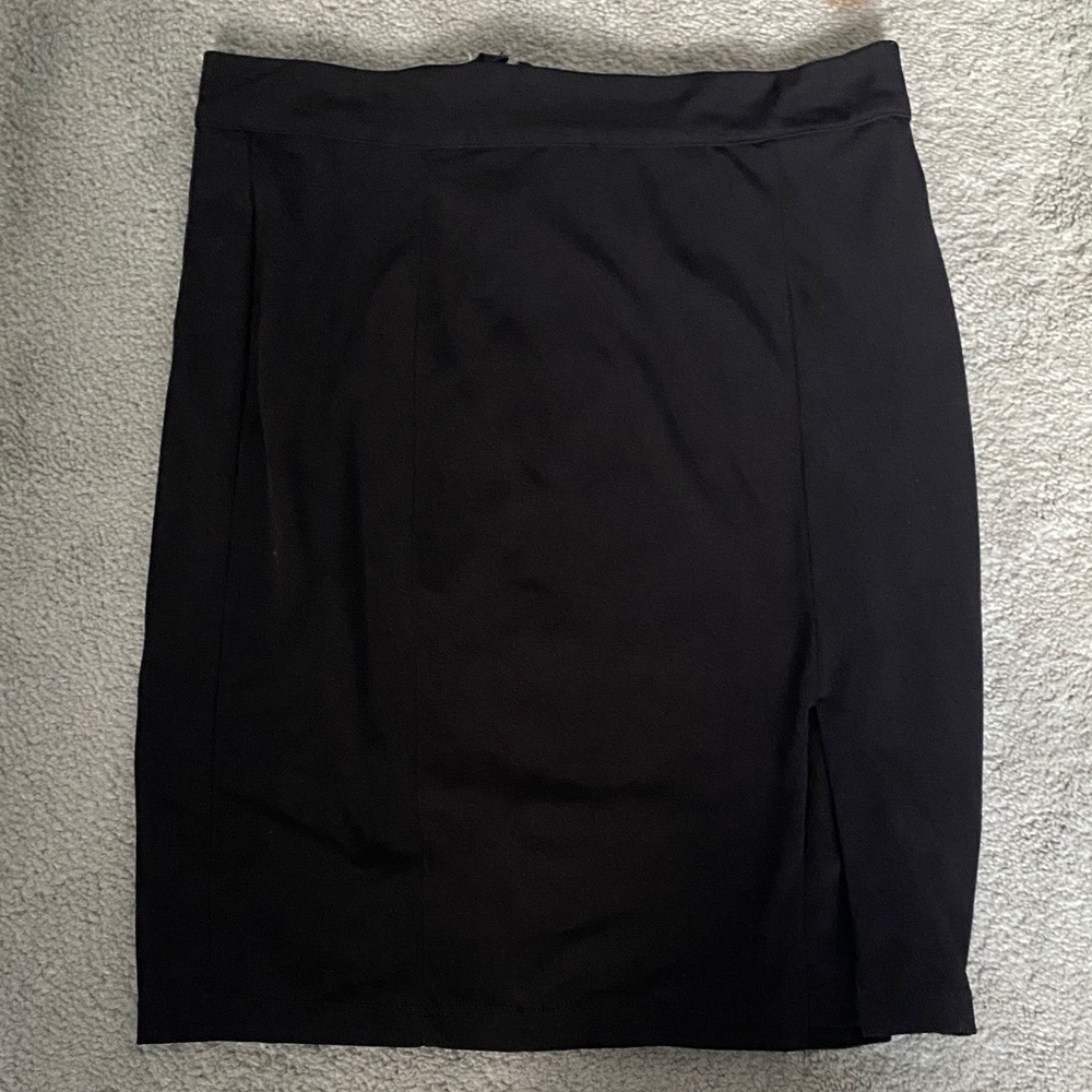 Crystal Doll Classic Black Pencil Skirt